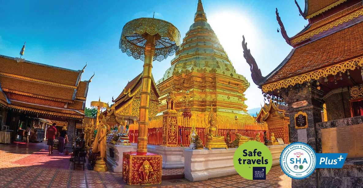 4-Hour Doi Suthep & Hmong Hill Tribe Village from Chiang Mai - Wat Phra That Doi Suthep: Sacred Stupa + Steps + Real City Views