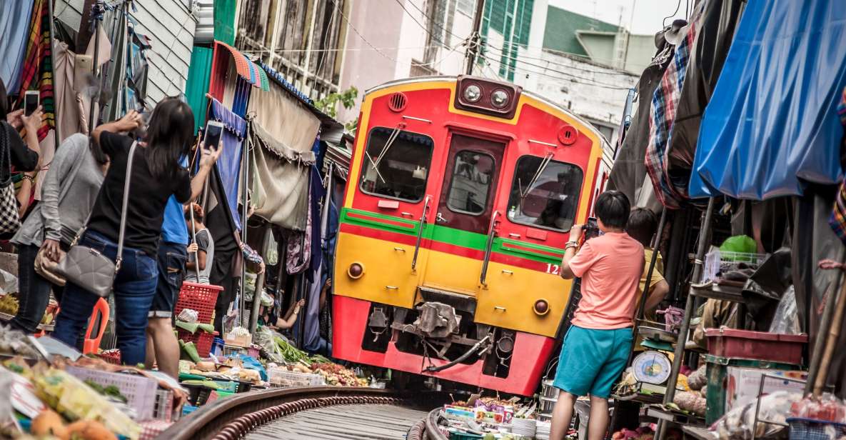Bangkok: Damnoen Saduak, Train Market & Mahanakhon Day Trip - Damnoen Saduak Floating Market: Paddle Boat Time and Snack Choices