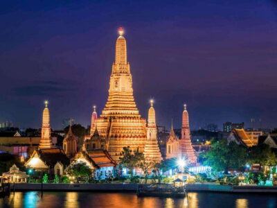 Bangkok: Evening Tour with Wat Arun, Wat Pho & Tuk Tuk Ride - Starting at Tha Tian Pier: getting your bearings fast