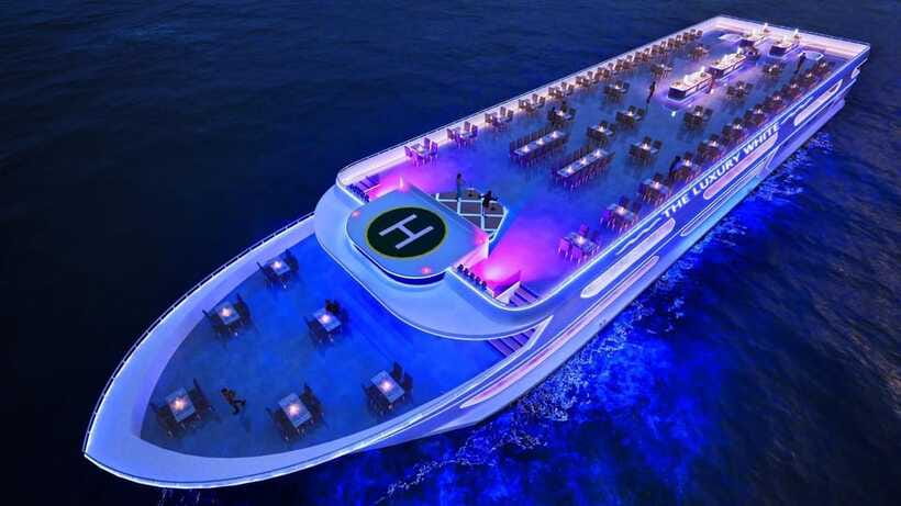 Bangkok: Luxury White Dinner Cruise Free Flow Beer and Wine - The big sights you pass: Wat Arun, the Grand Palace, and more