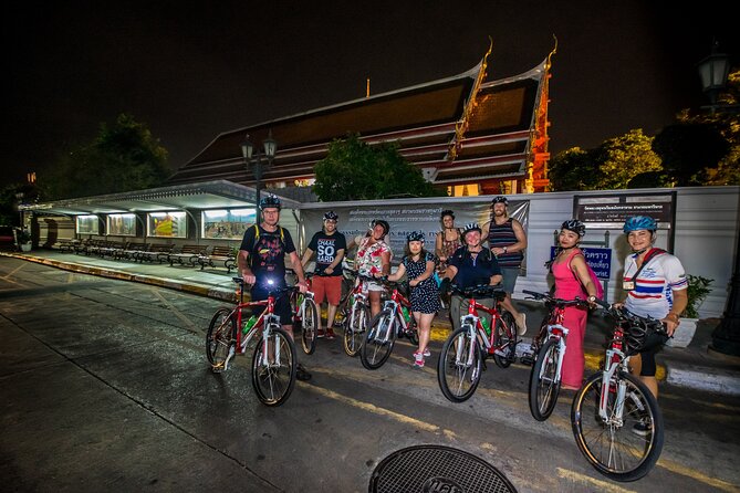 Bangkok: Night Bike Tour with Temples & Flower Market Visit - Wat Ratchanatdaram (Loha Prasat) at Night: The Spires You Don’t Expect
