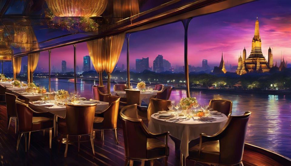 Bangkok: White Orchid Chao Phraya Dinner Cruise free Beer - The Ship Layout: Dinner, Then the Best View Zone