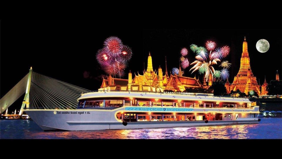 Bangkok: White Orchid Chao Phraya Dinner Cruise free Beer - What You’ll Eat and Drink: Buffet Food That Works for a Cruise