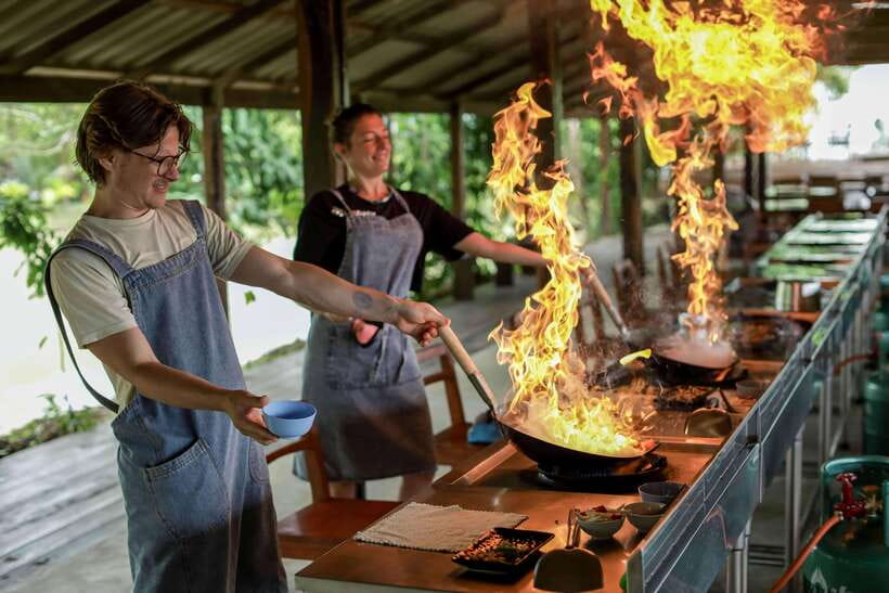Chiang Mai: HALF-DAY COOKING COURSE at a Thai Cooking Farm - Hands-On Cooking With Your Own Station (Not a Sit and Watch Class)