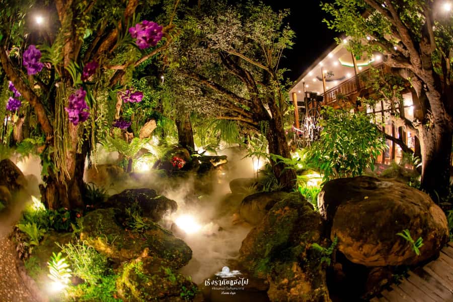 Chiangmai to Chiangrai: 3 Temples, Hot Springs& Lalitta Cafe - Wat Huay Pla Kang (Red Temple): the elevator moment and the viewpoint