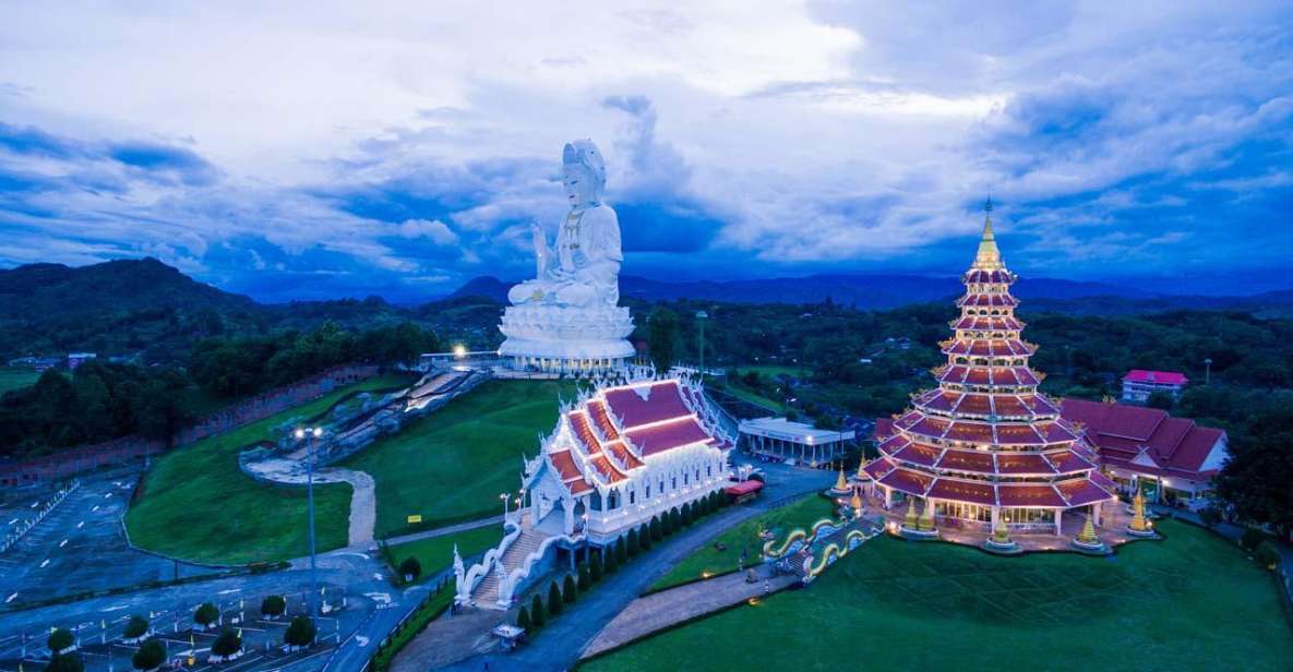 From Chiang Mai: Chiang Rai's Temples Exploration Day Trip - Wat Rong Khun White Temple: mirrors, pond reflection, and temple rules