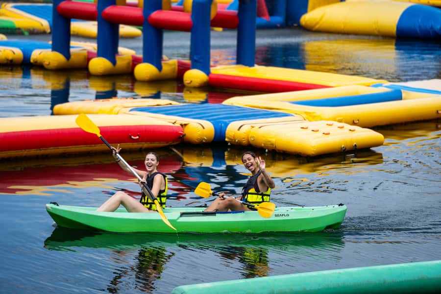 Grand Canyon Water Park Ticket - Zipline Time: The Included 400-Meter Double Ride