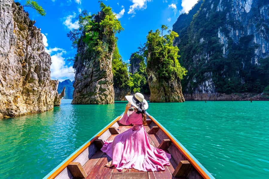 Khao Sok: Private Longtail Boat Tour at Cheow Lan Lake - Private longtail boat calm on Cheow Lan Lake