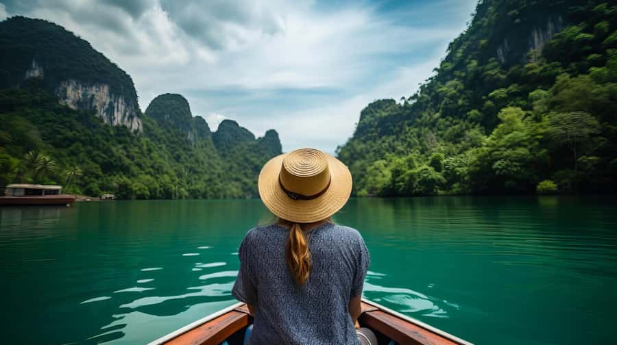 Khao Sok: Private Longtail Boat Tour at Cheow Lan Lake - Raft house free time: swimming and a floating pier reality check