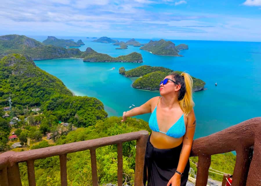 Koh Pha Ngan: Day Tour Ang Thong with Kayak, Snorkel & Lunch - The speedboat ride through Ang Thong: Praying Monkey and Three Pillars
