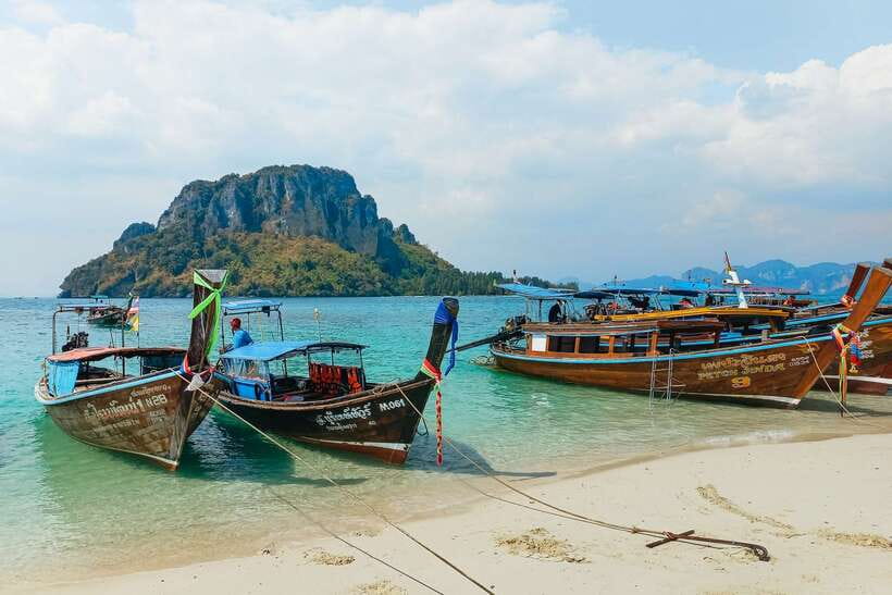 Krabi: 7 Islands Sunset Tour with Buffet Dinner & Snorkeling - From Ao Nang to the islands: where the day starts matters