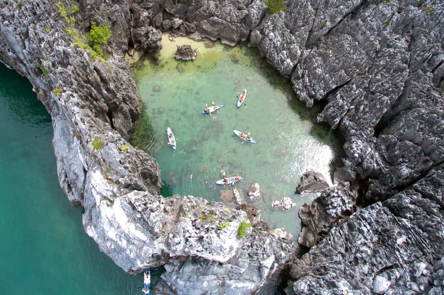 Mu Ko Ang Thong Park: Semi-private Sunset Cruise Tour - Koh Tai Plao Kayaking: Caves, Cliffs, and a Secret Lagoon Option