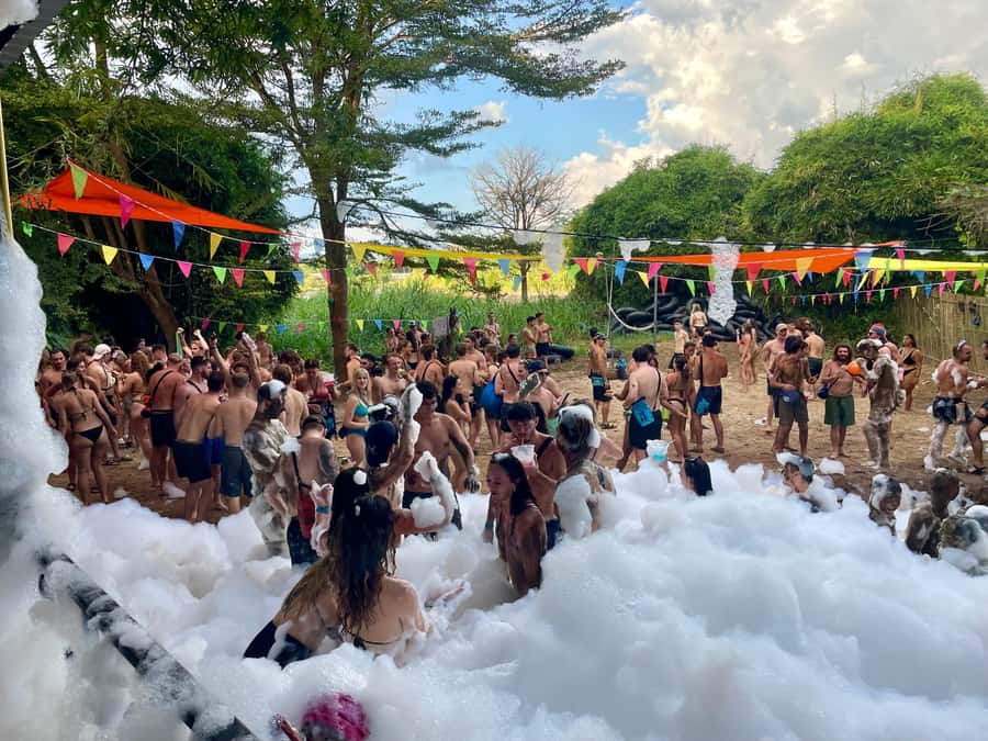 Pai: Jungle Tubing River Excursion with DJs & Foam Party - Stop 0: Launch Point Party With DJs and a Last-Minute Drink
