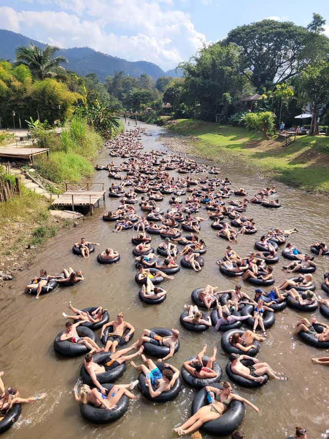 Pai: Jungle Tubing River Excursion with DJs & Foam Party - Stop 1: Revs Foam Party for the Full Wet-and-Wild Start