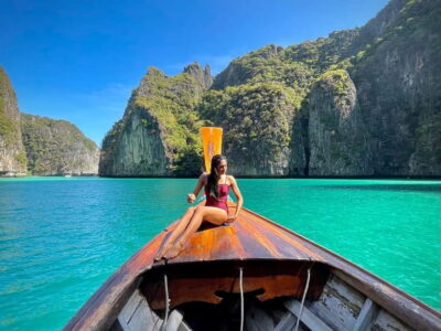 Phi Phi: 7 Island Longtail Boat Snorkeling Tour with Sunset - Getting There: Meeting at Marlin Statue in Tonsai Bay