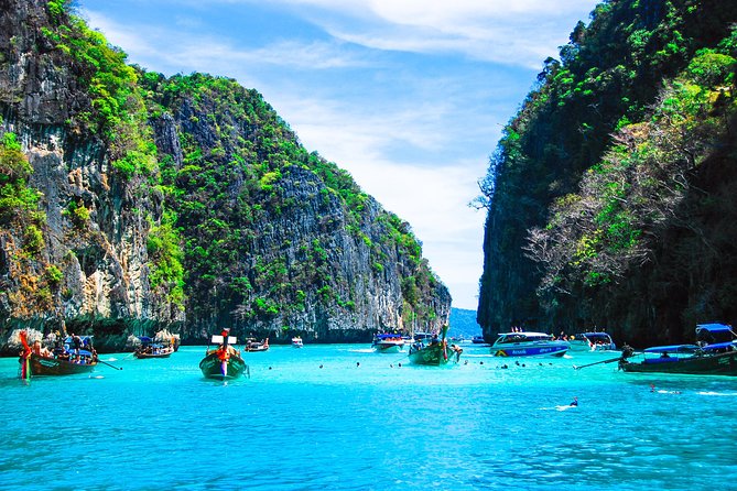 Phi Phi and Khai Islands Snorkeling Tour with Lunch by Speedboat - Maya Bay: the famous cove with real-world crowd energy