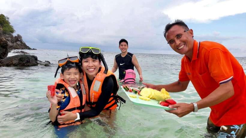 Phuket: 3 Khai Islands Relax & Snorkeling Half/Full Day Tour - Khai Nui Island: the jump-from-boat snorkeling stop (and why it can change)