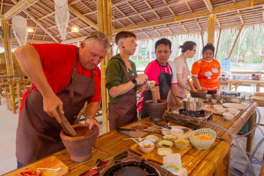 Phuket: Elephant Sanctuary Tour, Cooking Class & Lunch - Sai Rung Waterfall: scenery time, with real-world conditions