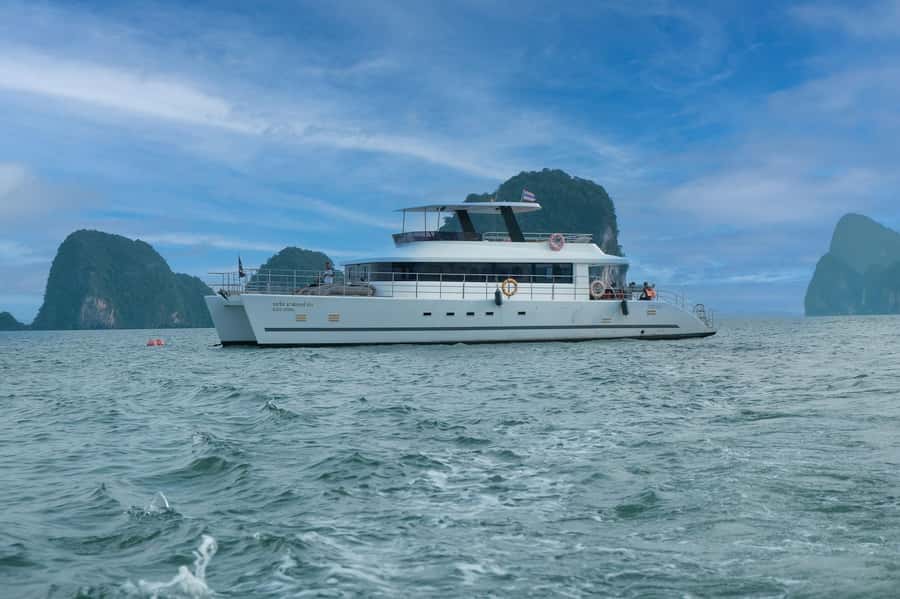 Phuket: James Bond Island and Phang Nga Bay by Premium Yacht - Sunset viewpoint: scenic cruising on the way back
