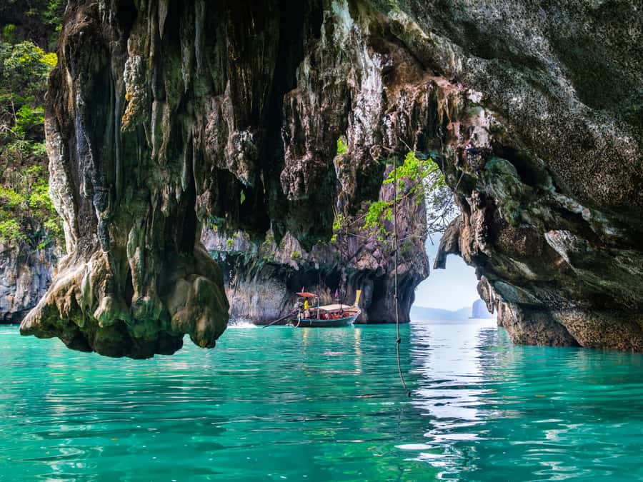 Phuket: Phang Nga Bay Bioluminescent Plankton and Sea Canoes - Panak Island caves: stalactites and cave walk vibes
