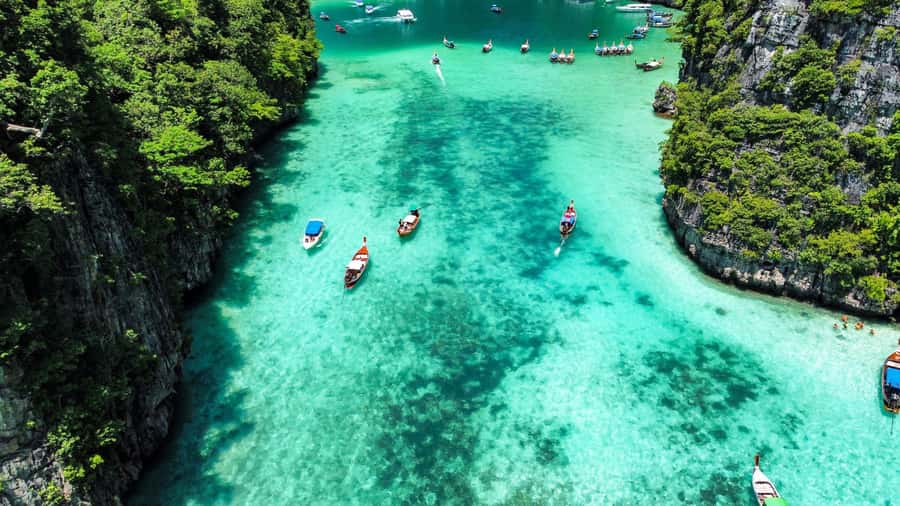 Phuket: Phi Phi, Bamboo & Maithon by Premium Speed Catamaran - Bamboo Island: white sand time and snorkeling options