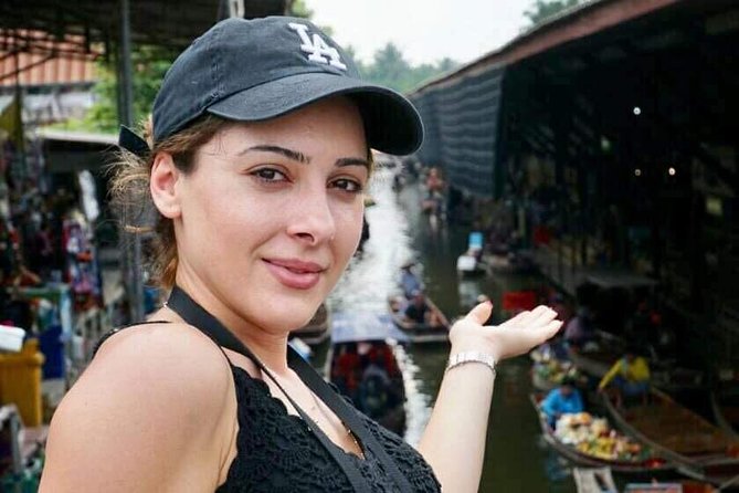 Private Excursion to Maeklong Railway and Floating Markets - Mae Klong Railway Market: watching the train squeeze through stalls